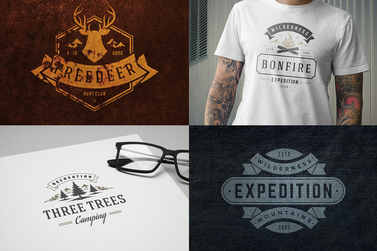 280 Outdoor logos and badges, a Branding & Logo Template by Vasya Kobelev (Photo 40 of 83)