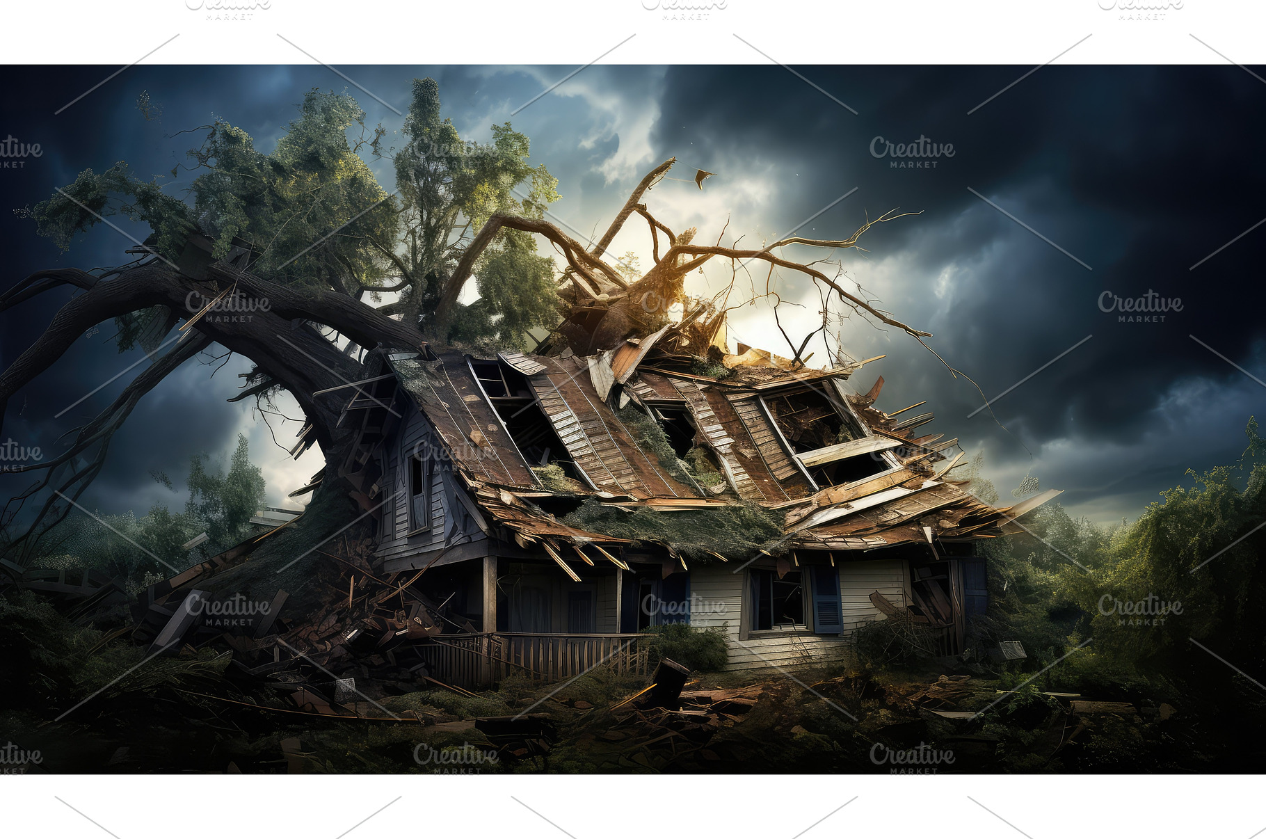 structure tree fallen ai generated, a Nature Photo by pikepicture