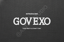 Govexo - Elegant Luxury Serif Typefa
