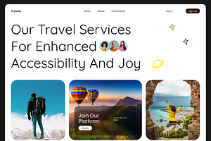 Travelo - Travel Website Hero