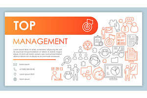 Top Management Banner, Business Card