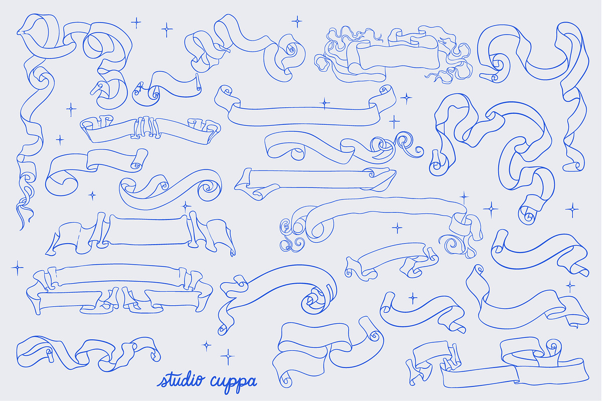 Ribbon Illustrations PNG EPS SVG, a Decorative Illustration by Cuppakeri (Photo 3 of 4)