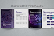 Annual Report Template in Canva, a Brochure Template by Oshin Design (Thumbnail 3 of 6)