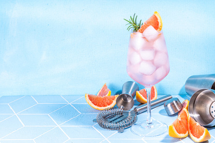Grapefruit margarita or mimosa cocktail., a Food & Drink Photo by Rimma