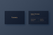 Luxury Business Cards (3x), a Business Card Template by Minimal Shop (Thumbnail 2 of 4)