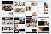 Real Estate Newsletter Template, a Print Template by Designmela01 (Thumbnail 3 of 10)