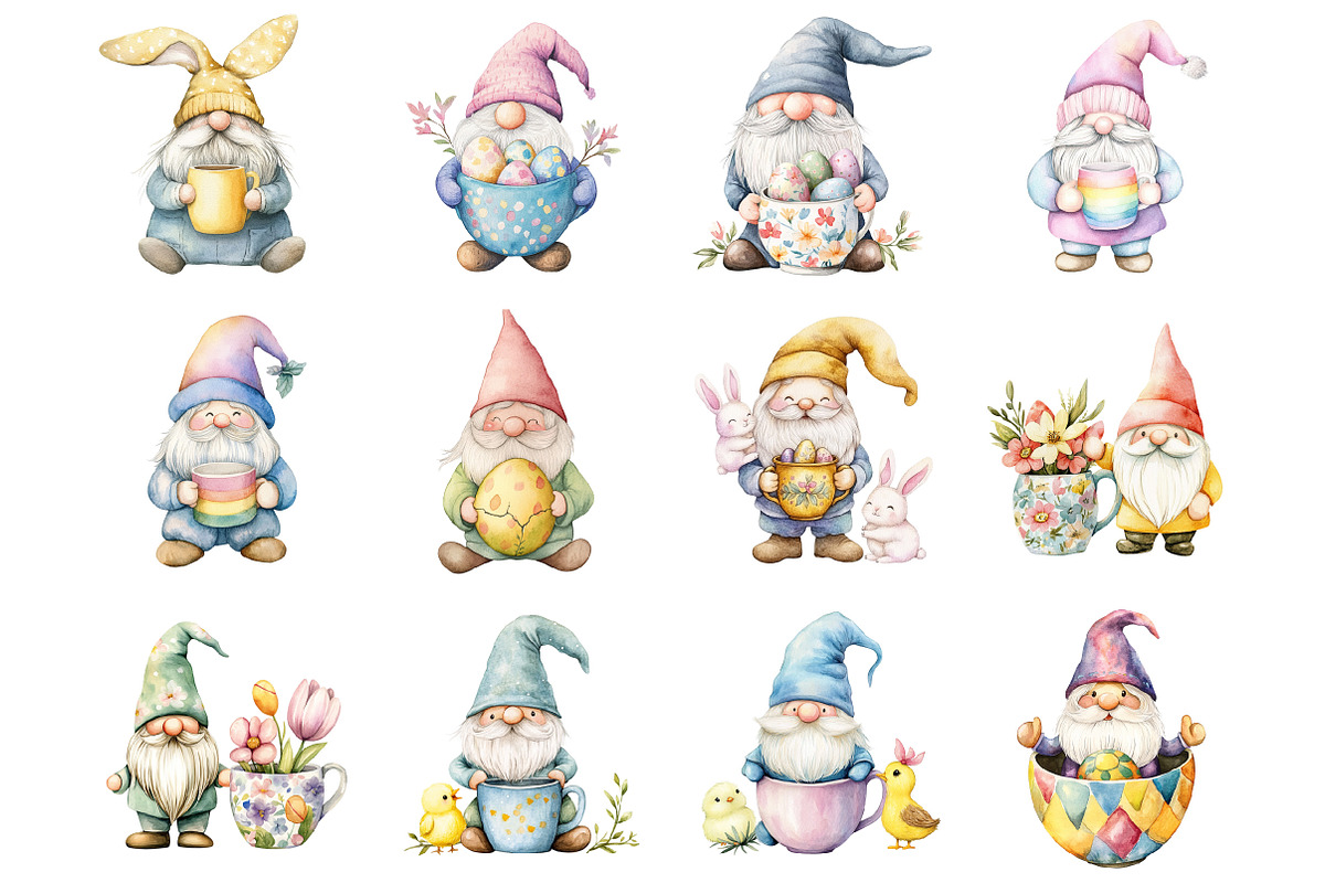 Easter Gnome Mug Clipart, an Illustration by Design Market (Photo 2 of 3)