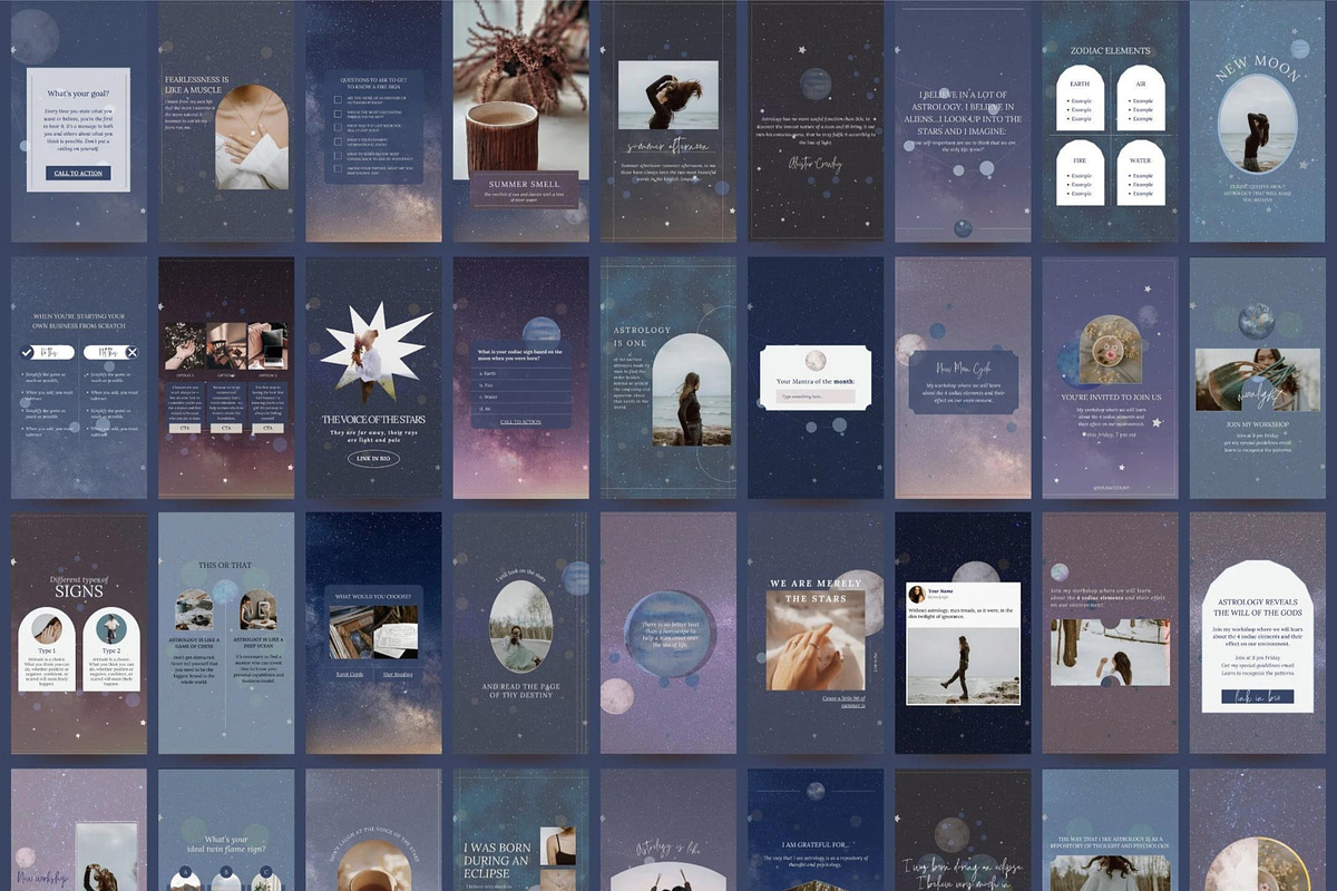 Astrology Instagram Story Templates, a Social Media Template by Story Native (Photo 3 of 10)