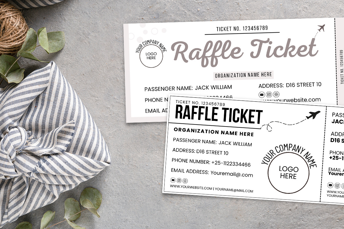Canva Raffle Ticket Editable Design, an Invitation Template by Snapybiz (Photo 6 of 11)