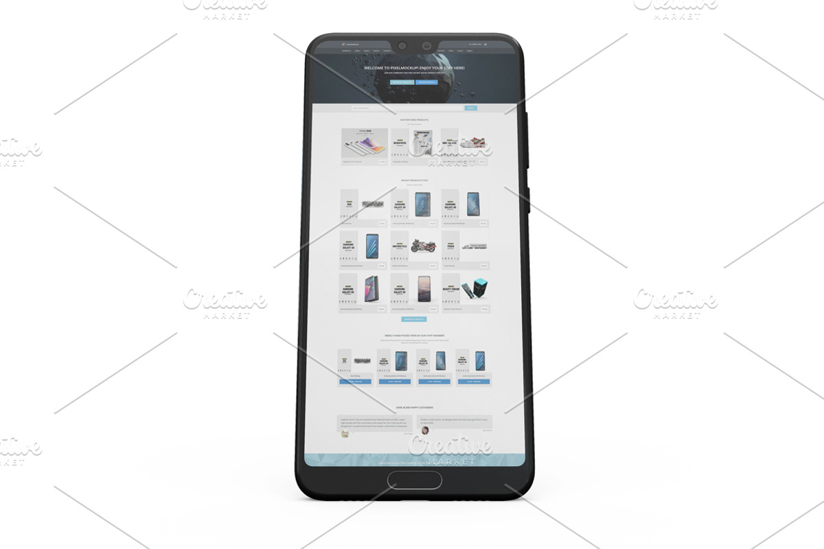 Huawei P20 Pro App Mockup Vol2, an Android Mockup by PixelMockup (Photo 7 of 17)