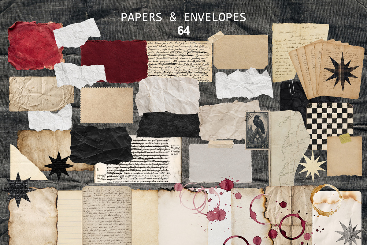 Crimson Relics Scrapbook Kit PNG, an Object Graphic by DreamoraArt (Photo 6 of 9)