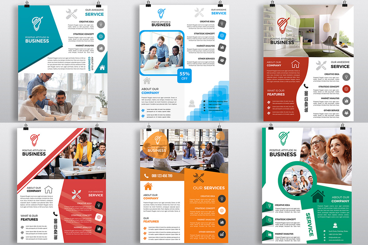 500+ Flyers Mega Bundle 99% OFF, a Flyer Template by Imagine Design Studio (Photo 84 of 98)