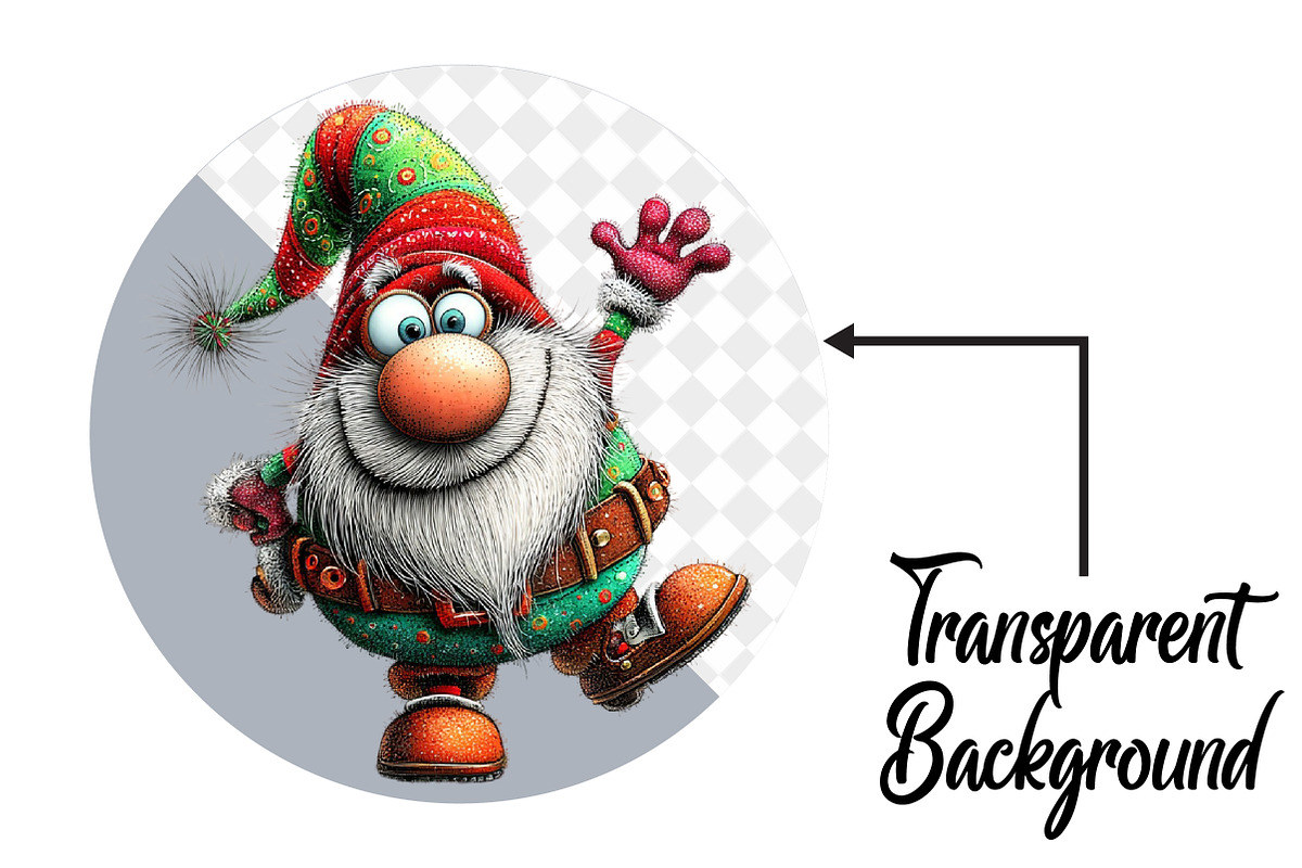 Whimsical Santa Clipart, an Illustration by Pixels.Craft (Photo 2 of 6)