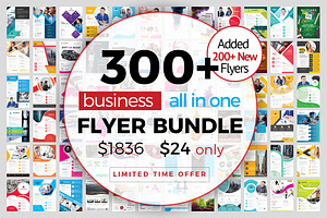 300 Flyer Template Bundle 98% OFF