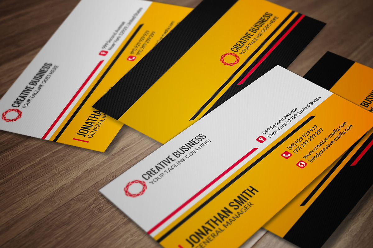 Modern Business Card CM030, a Business Card Template by annozio (Photo 1 of 4)