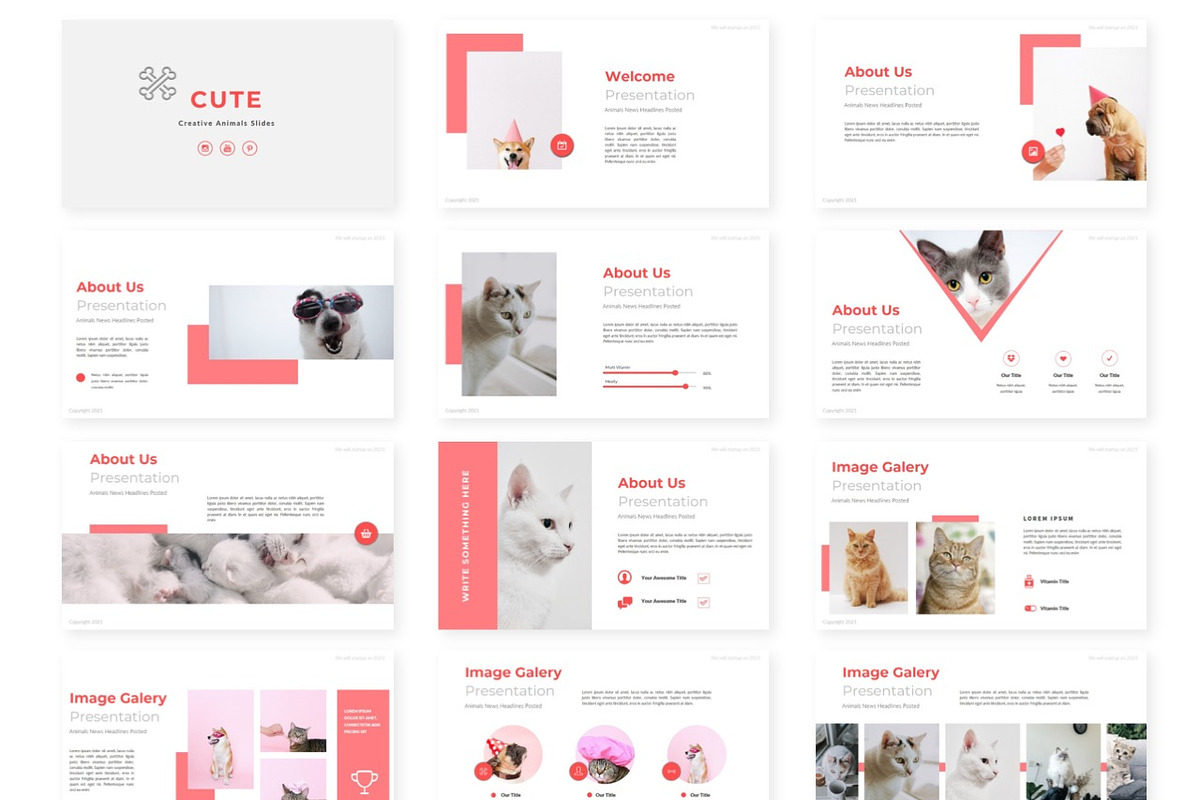 Cute Presentation Template, a Presentation Template by AQR Studio (Photo 2 of 4)