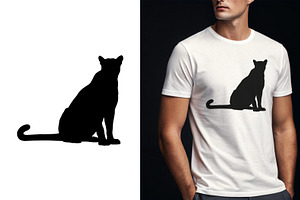 Cougar Silhouette Collection - 20 Un, an Animal Illustration by Unique Design Team