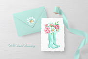 Summer time watercolor set. Country, an Illustration by SabinaWatercolorArt (Thumbnail 9 of 11)