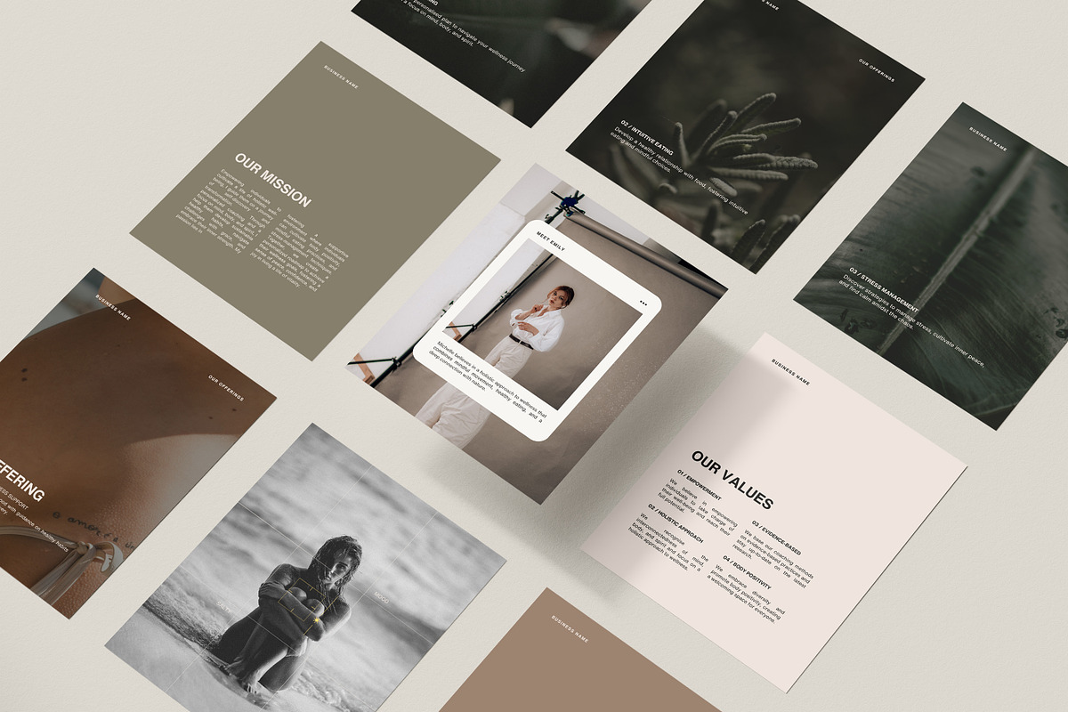 170 Wellness Canva Templates, a Social Media Template by Sikoya Design (Photo 10 of 10)