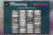 Masonry for Procreate X5, a Brush Add-On by Graphics Resources (Thumbnail 3 of 12)