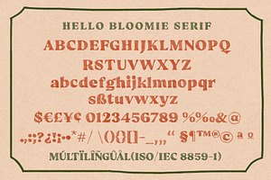 Hello Bloomie SVG Font Family