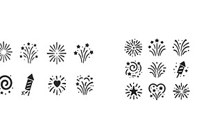 Fireworks and celebration elements, an Object Illustration by ZinetroN