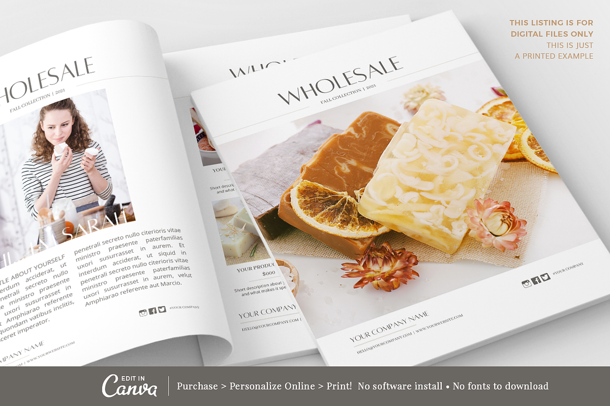 CANVA Wholesale Catalog Template, a Magazine Template by Digiluxe (Photo 3 of 5)