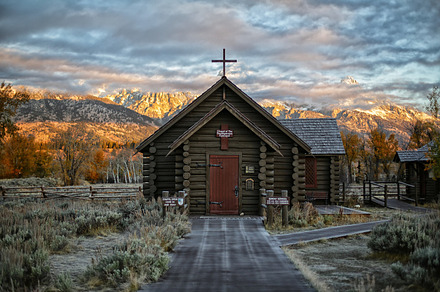 Mountain Chapel Frosty Morning