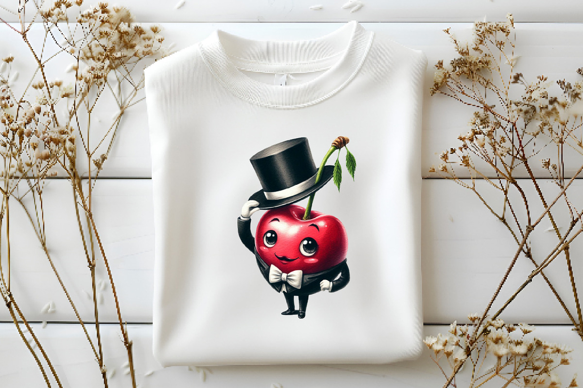 Watercolor Cute Cherry Clipart Bundl, an Illustration by DreamArtGraphic (Photo 5 of 6)