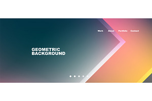 Abstract geometric shapes web design, an Illustration by antishock