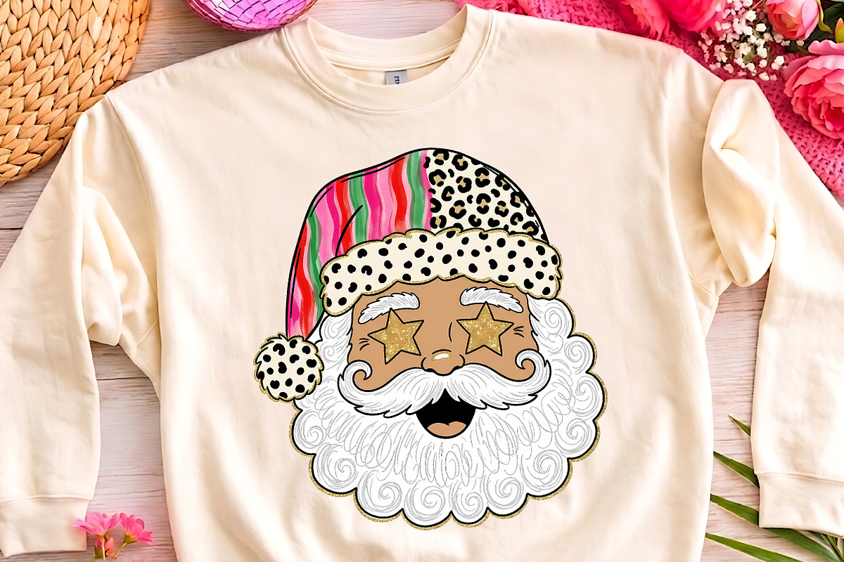 Retro Santa Star Sunglasses PNG Art, a Seasonal Illustration by CrexoraLab (Photo 3 of 4)