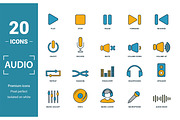 Audio Two Color Icon Set, an Object Graphic by Aimagenarium@gmail.com (Thumbnail 1 of 3)