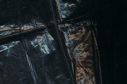 Crumpled background rust texture old film foil
