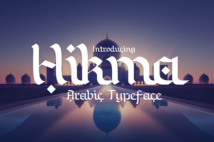 Hikma - Arabic Style Typeface, a Serif Font by HipFonts