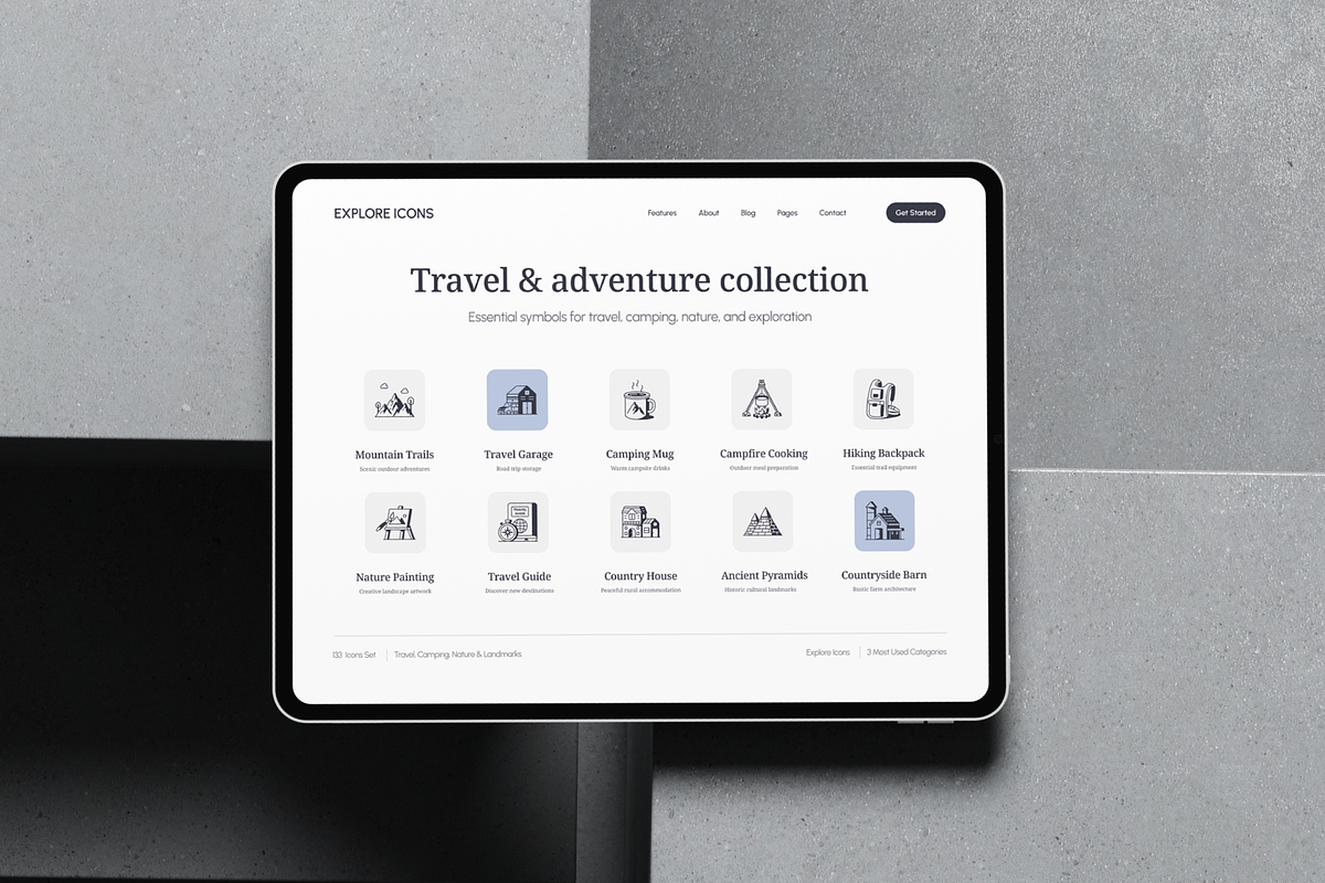 135 Explore Line Icons, an Outline Icon by Prosymbols (Photo 7 of 11)