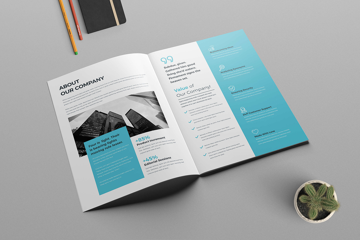 Company Profile, a Brochure Template by Divergent Studio (Photo 4 of 7)