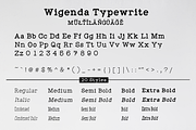 Wigenda Typewrite, a Slab Serif Font by Mofr 24 (Thumbnail 7 of 8)