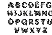 Beautiful flower alphabet set floral, an Illustration by Amazin_art (Thumbnail 2 of 31)