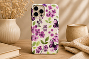 Watercolor Butterfly Wildflower Clip, a Seasonal Illustration by Daily.Designs (Thumbnail 4 of 5)