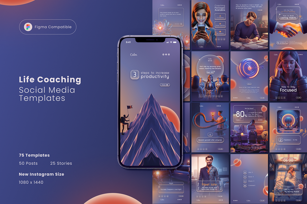 Life Coaching Social Media Templates