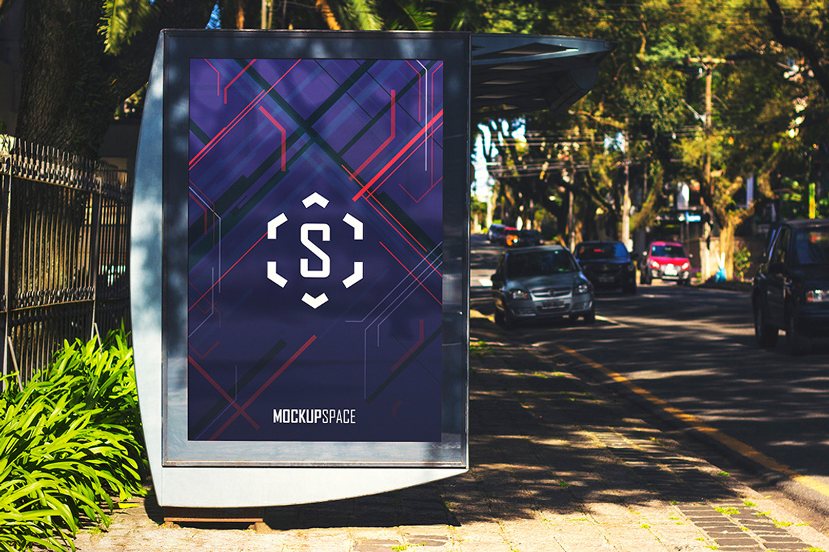 Outdoor Ad Billboard - 9 Mock-up, an Advertising Mockup by MockupSpace (Photo 3 of 9)