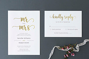 Wedding Invitation Set Gold, a Templates & Theme by DevineWedding (Thumbnail 2 of 4)