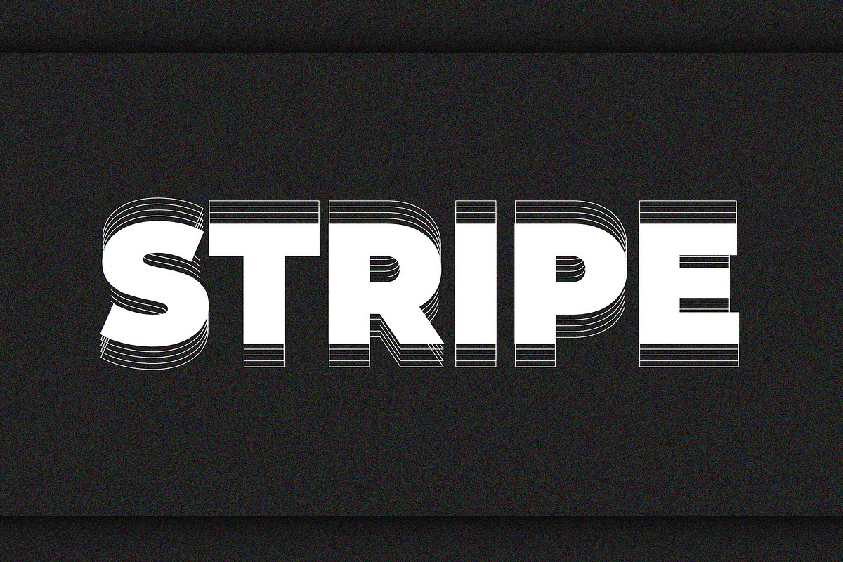 Stripe Slice Text Effect preview 2