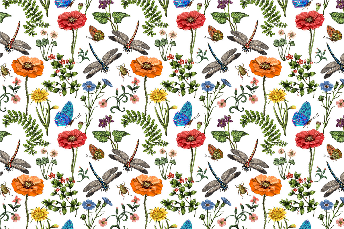 6 Seamless patterns in vintage style, a Pattern Graphic by Sunny_Lion (Photo 4 of 7)