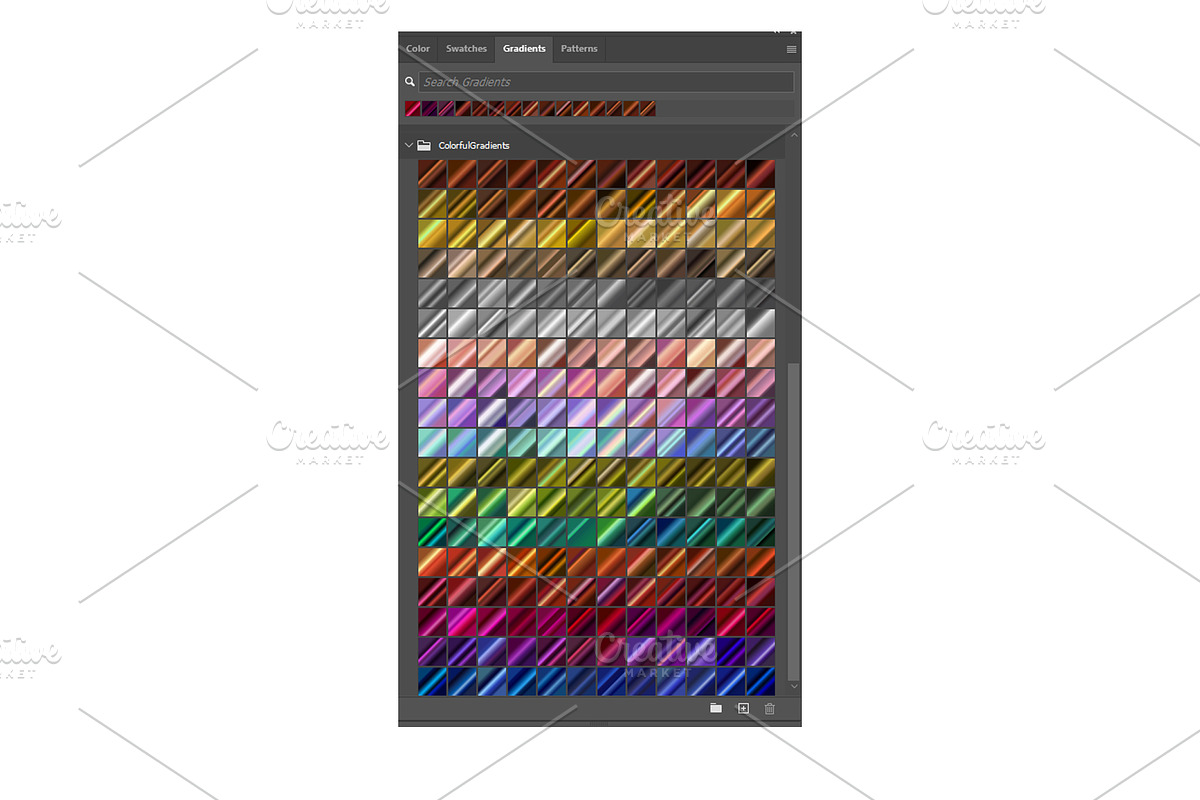 COLORFUL CHROME GRADIENTS BUNDLE, a Gradient Add-On by Juksy (Photo 2 of 3)