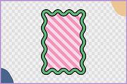 Retro Wavy Pattern Frames Vector Set, a Decorative Illustration by Gfx Expert Team (Thumbnail 8 of 10)
