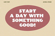 Lunt DISPLAY sans serif RETRO font, a Font by Auvrea Studio (Thumbnail 4 of 6)