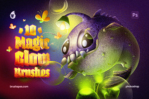 Magic Glow Photoshop Brushes