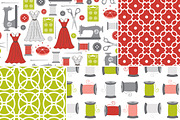 Sew Vintage Seamless Patterns, a Pattern Graphic by Wild Twig Co (Thumbnail 2 of 5)
