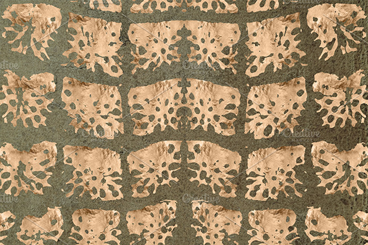 Golden Everglades Crocodile Patterns, a Pattern Graphic by Blixa 6 Studios (Photo 2 of 5)
